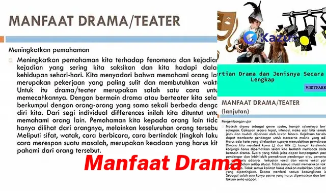 Temukan Segudang Manfaat Drama yang Jarang Diketahui