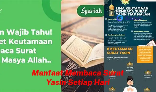 10 Keistimewaan Baca Surat Yasin Tiap Hari, Jarang Diketahui