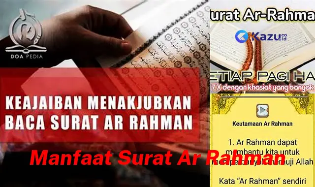 Temukan Rahasia Manfaat Surat Ar Rahman yang Jarang Diketahui