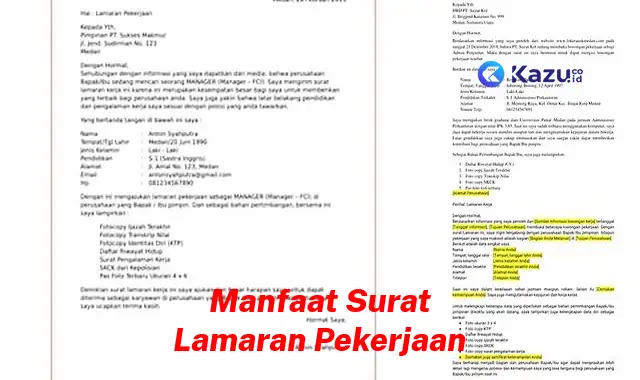 Ungkap Manfaat Surat Lamaran Pekerjaan yang Jarang Diketahui