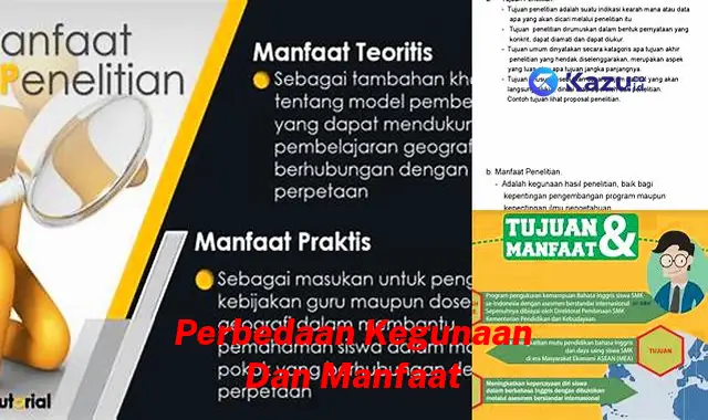 Ketahui Manfaat Jarang Diketahui dari "Perbedaan Kegunaan dan Manfaat"